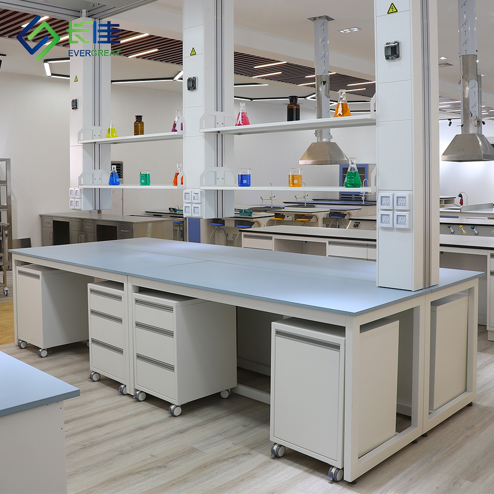 Medical Lab Iso - Modern Multi-Function 3-Drawer Phenolic Surface Instrument