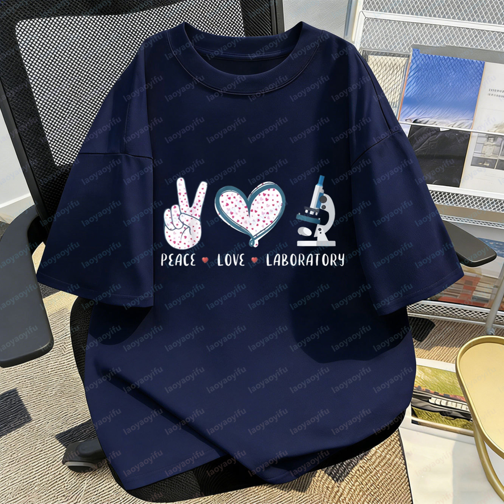 Lab Worker T-Shirt Peace Love  - Medical Lab Worker avaliação e preço
