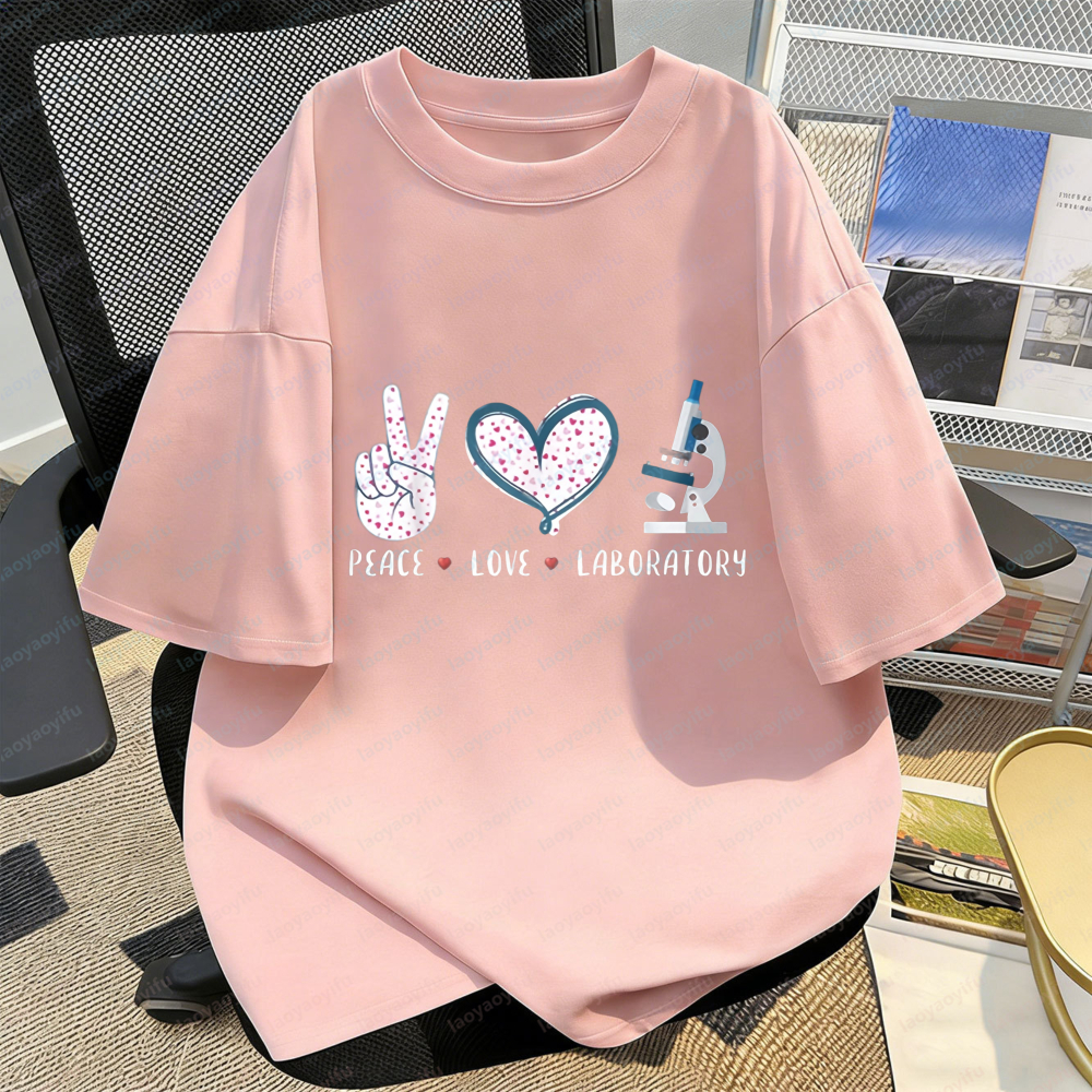 Lab Worker T-Shirt Peace Love  - Medical Lab Worker avaliação e preço