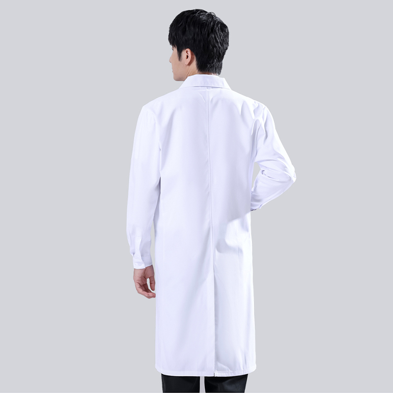 Male's White Medical Coat Men  - Medical Lab Gown avaliação e preço
