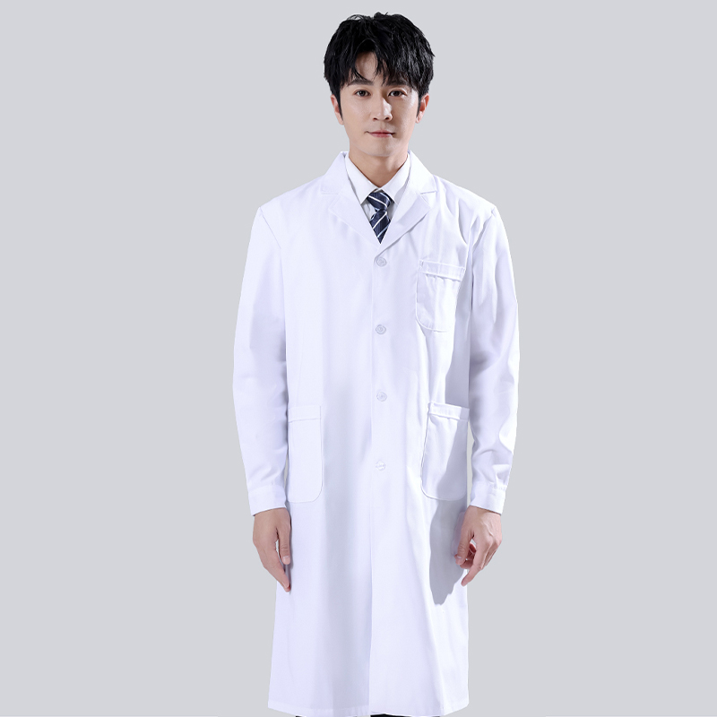Male's White Medical Coat Men  - Medical Lab Gown avaliação e preço