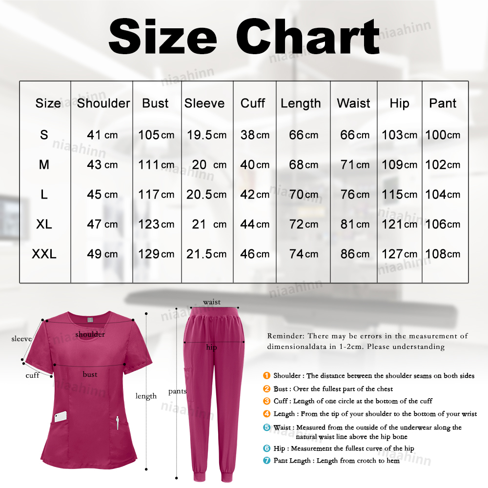 Multicolour Elastic Scrubs Sui - Medical Lab Gown avaliação e preço