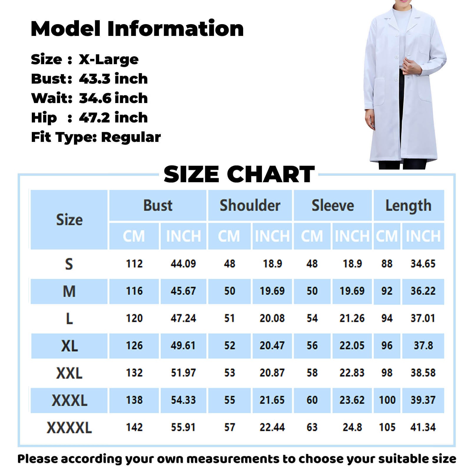 White Lab Coat For Women Men S - Medical Lab Gown avaliação e preço