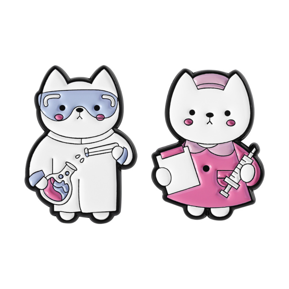 Cute Cat Nurse Lab Worker Broo - Medical Lab Worker avaliação e preço