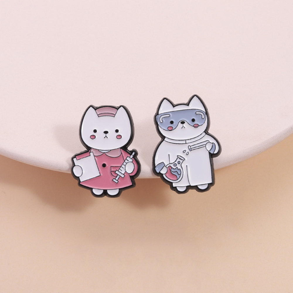 Cute Cat Nurse Lab Worker Broo - Medical Lab Worker avaliação e preço