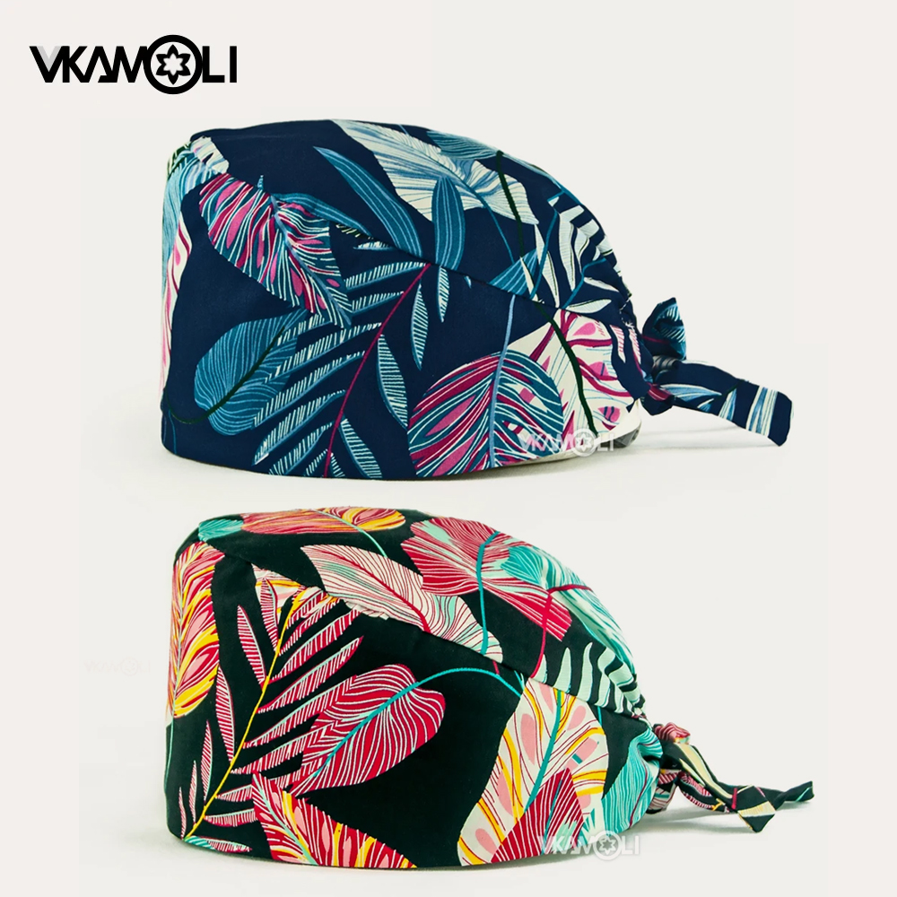 new Flower printing cap sweat- - Medical Lab Worker avaliação e preço