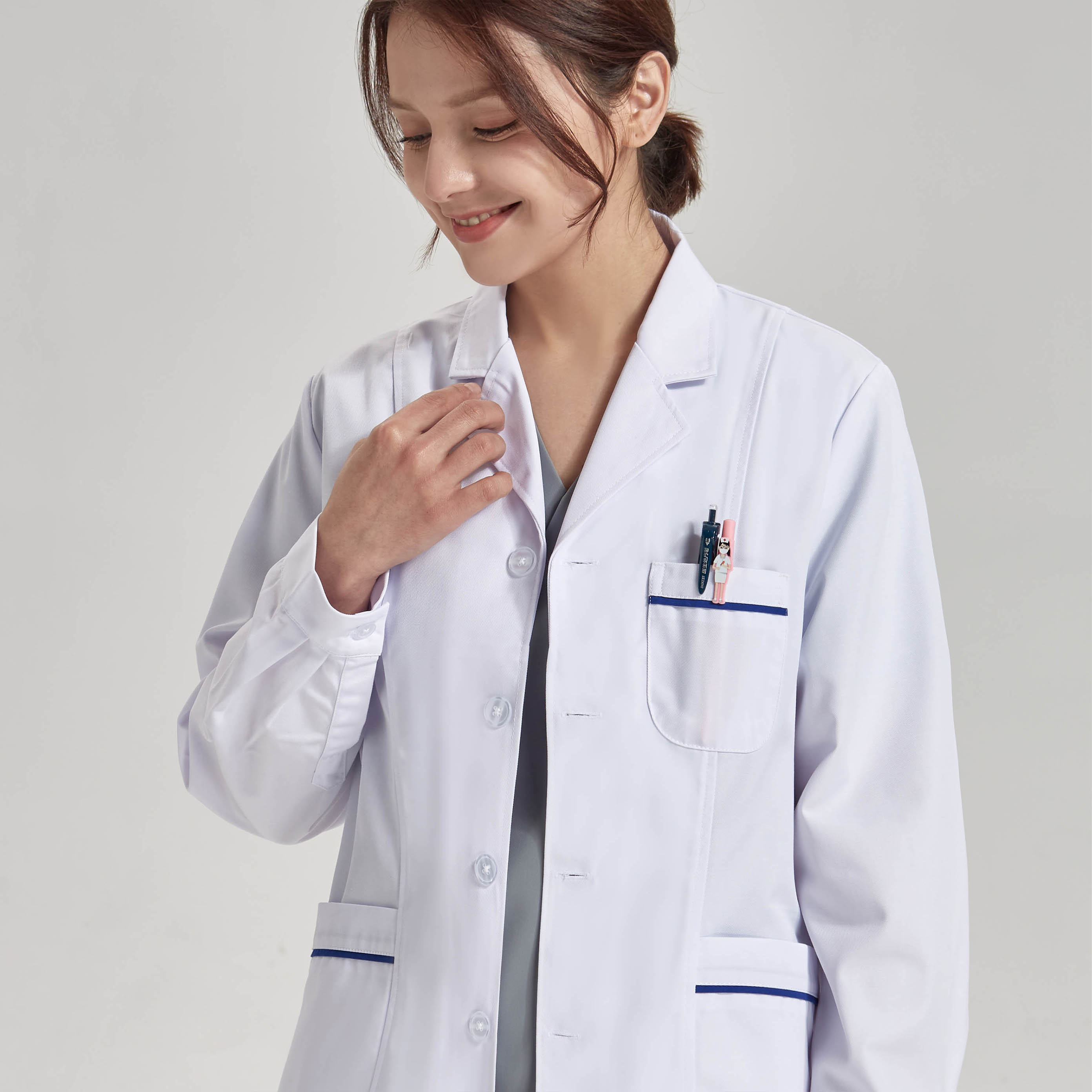 Professional White Lab Coats H - Medical Lab Gown avaliação e preço