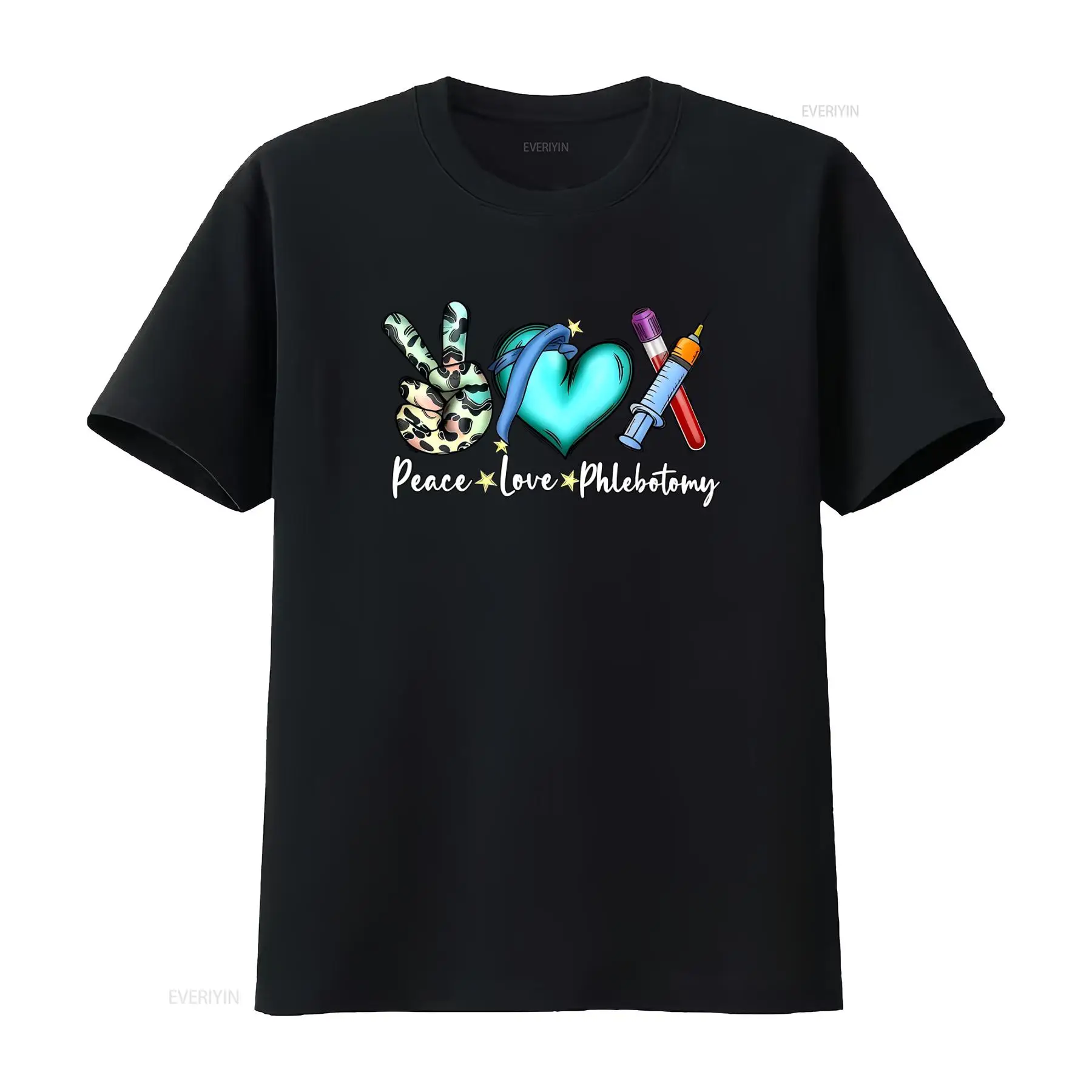 Peace Love Phlebotomy T Shirt  - Medical Laboratory Technologist avaliação e preço