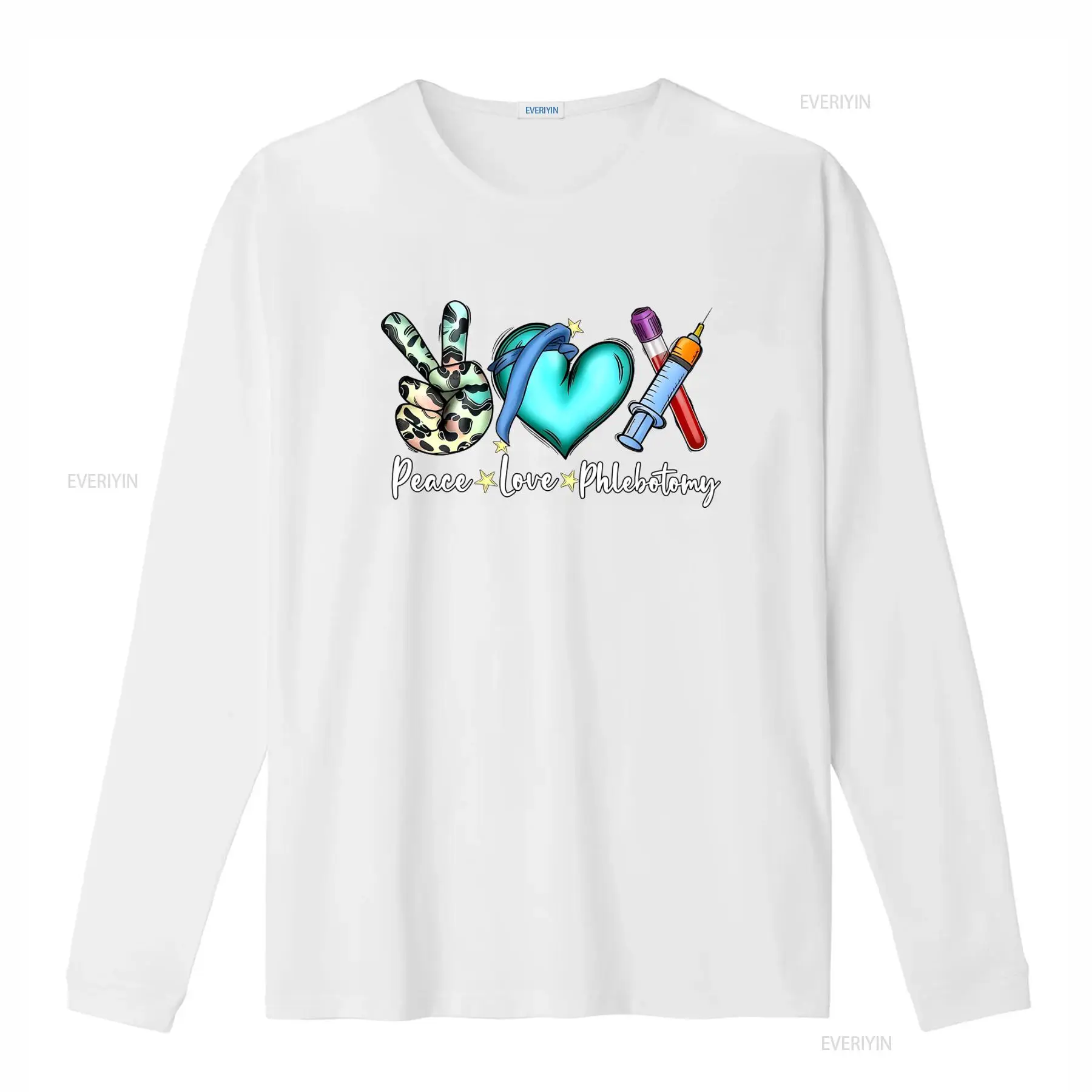 Peace Love Phlebotomy T Shirt  - Medical Laboratory Technologist avaliação e preço
