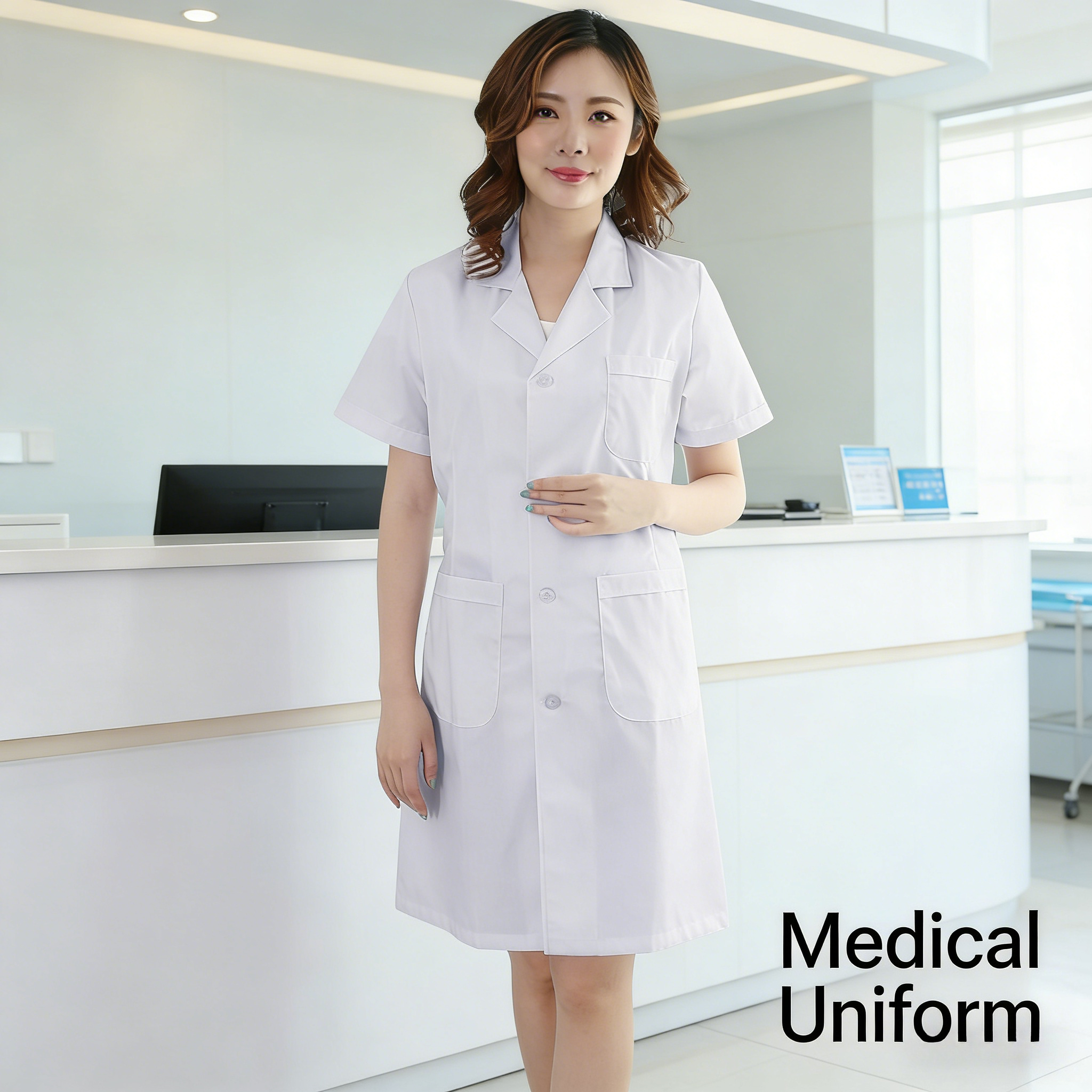 Unisex White Lab Coat Long/Sho - Medical Lab Gown avaliação e preço