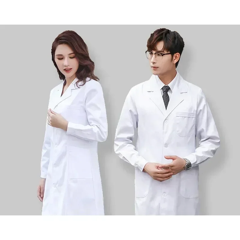 Unisex White Lab Coat Long/Sho - Medical Lab Gown avaliação e preço