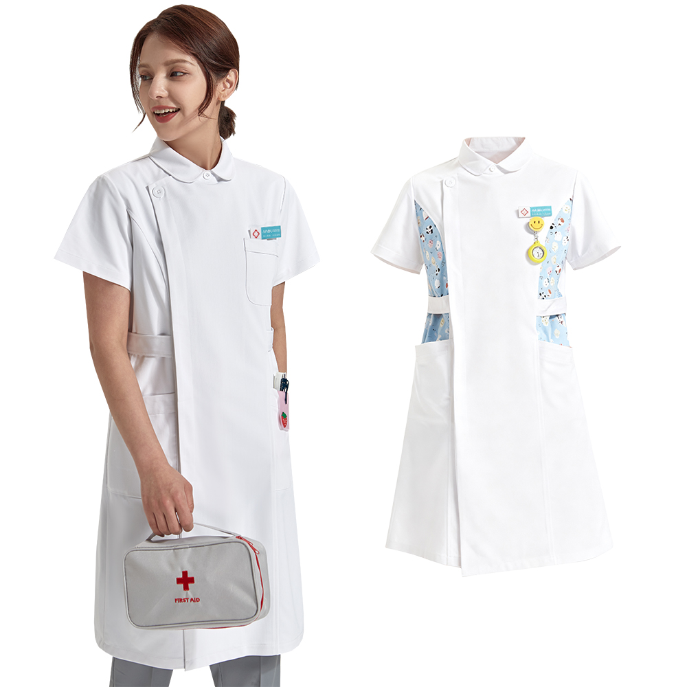 Anti Static Printed Nurse Lab  - Medical Lab Gown avaliação e preço
