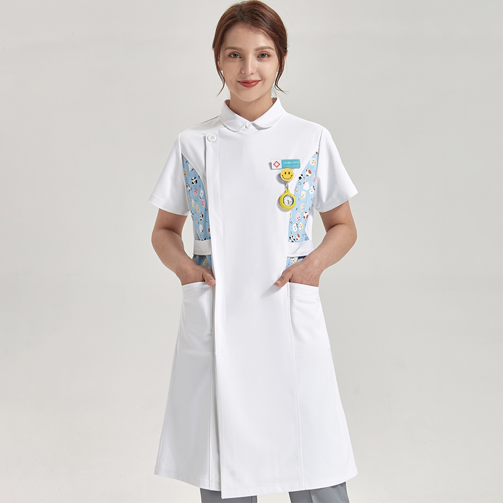 Anti Static Printed Nurse Lab  - Medical Lab Gown avaliação e preço