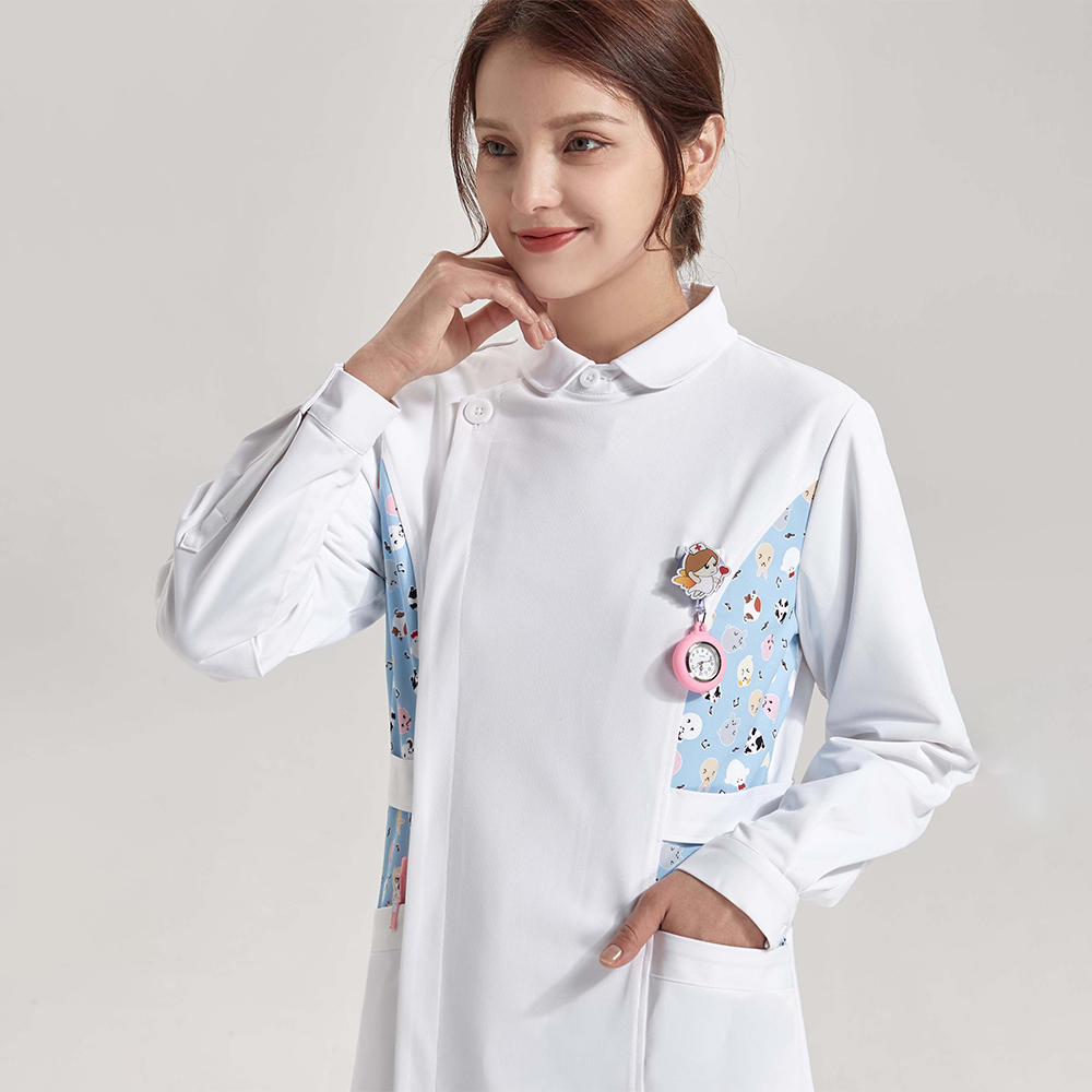 Anti Static Printed Nurse Lab  - Medical Lab Gown avaliação e preço