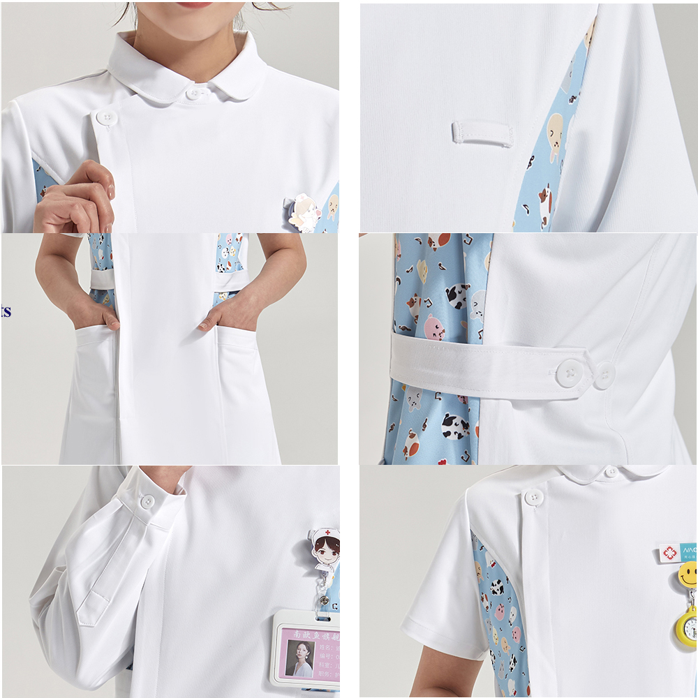 Anti Static Printed Nurse Lab  - Medical Lab Gown avaliação e preço