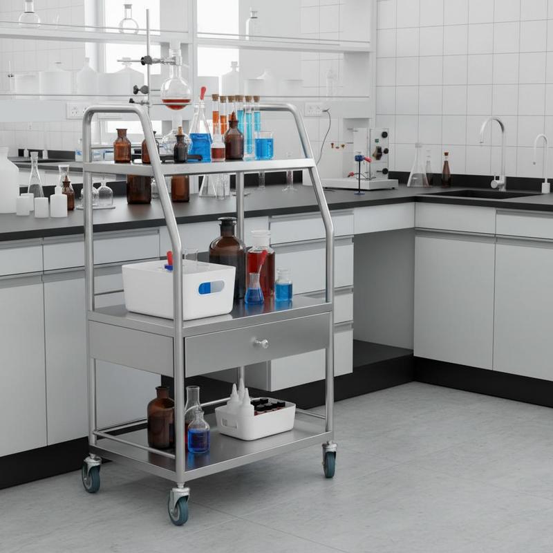 Medical Trolley 23.6x15.7x33.4 - Medical Lab Equipment avaliação e preço