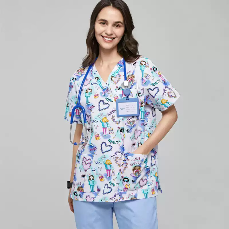 Scrubs Nursing Workwear Women  - Medical Lab Gown avaliação e preço